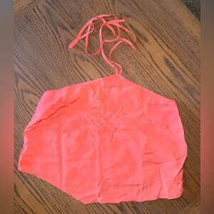 American Eagle Outfitters Coral crop top